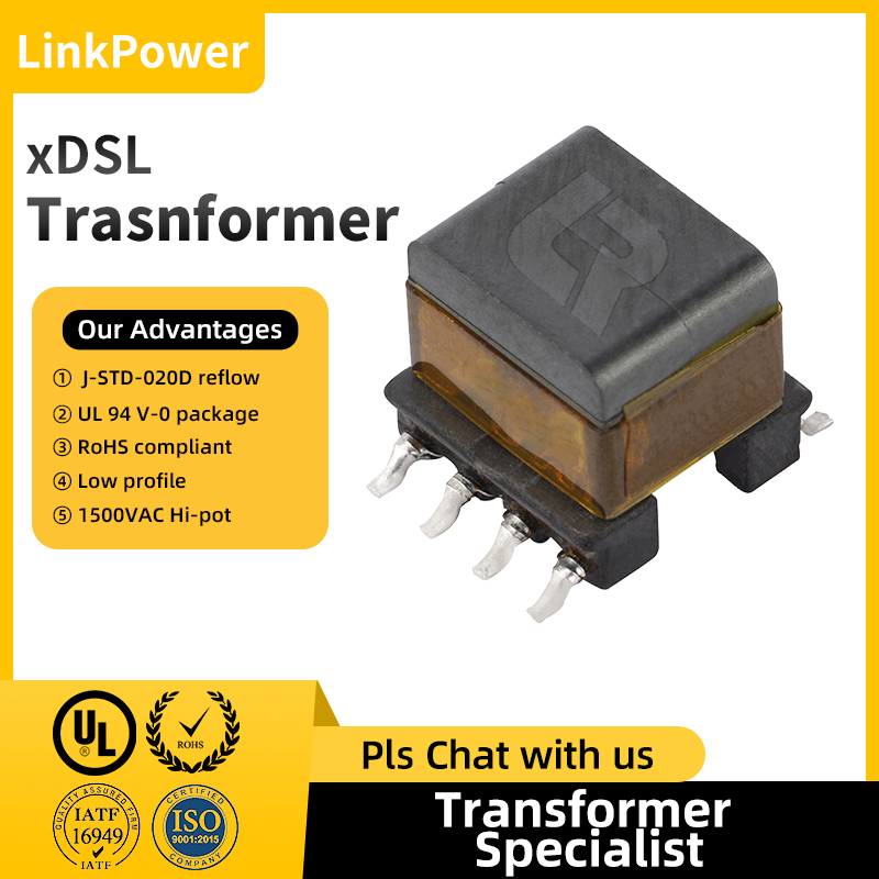 xDSL transformers improve the performance and efficiency of broadband connections, enabling high-speed Internet access.